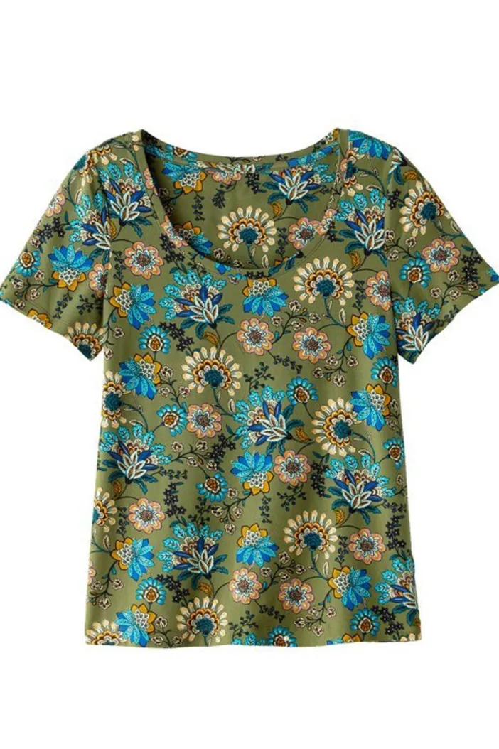 Soft Surroundings Tops|Soft Essential Supima Short Sleeve Tee