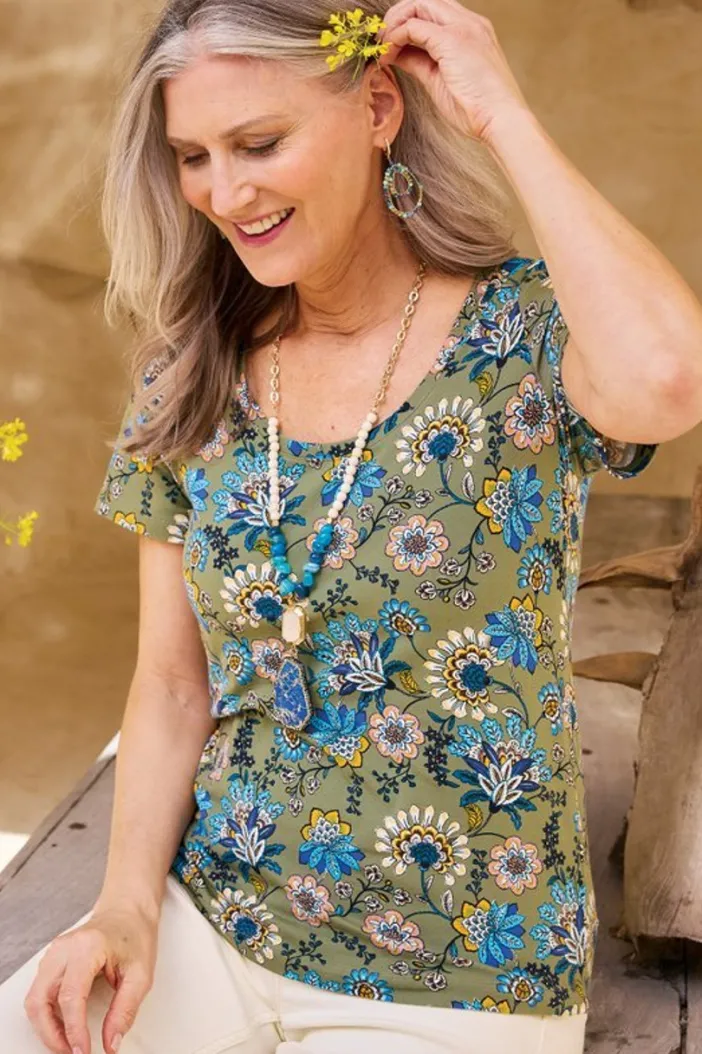 Soft Surroundings Tops|Soft Essential Supima Short Sleeve Tee