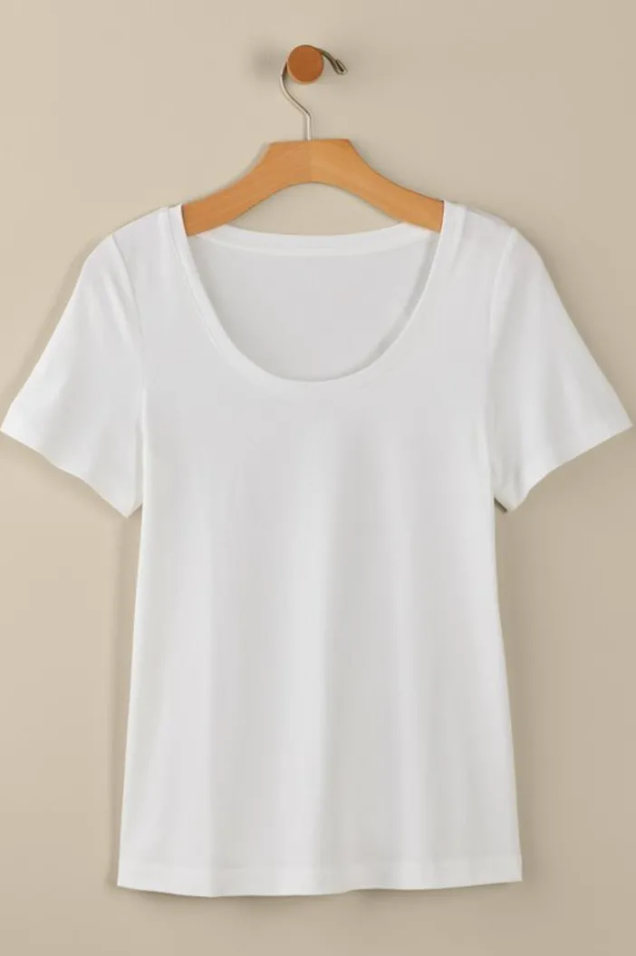 Soft Surroundings Tops|Soft Essential Supima Short Sleeve Tee