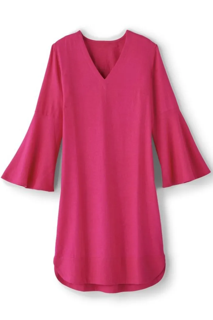 Soft Surroundings Dresses|Soleil Linen Blend Dress