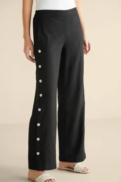 Soft Surroundings Pants|Sonoma Linen Blend Wide Leg Pants