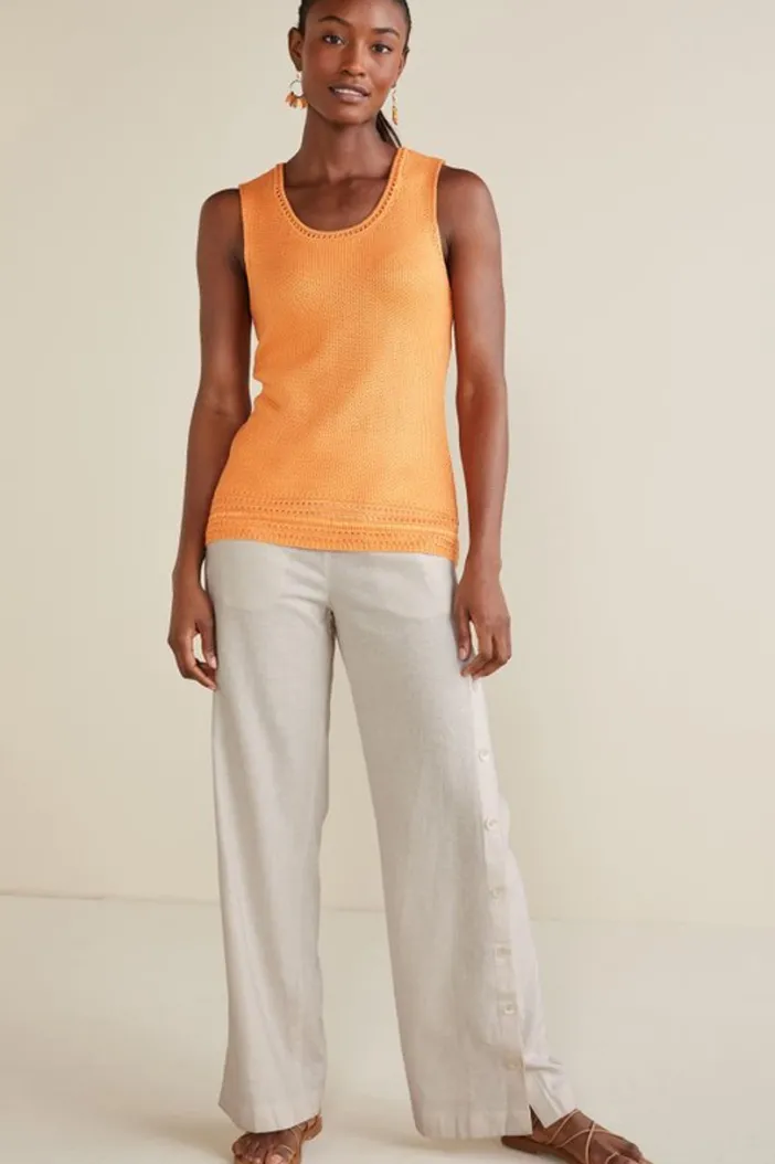 Soft Surroundings Pants|Sonoma Linen Blend Wide Leg Pants