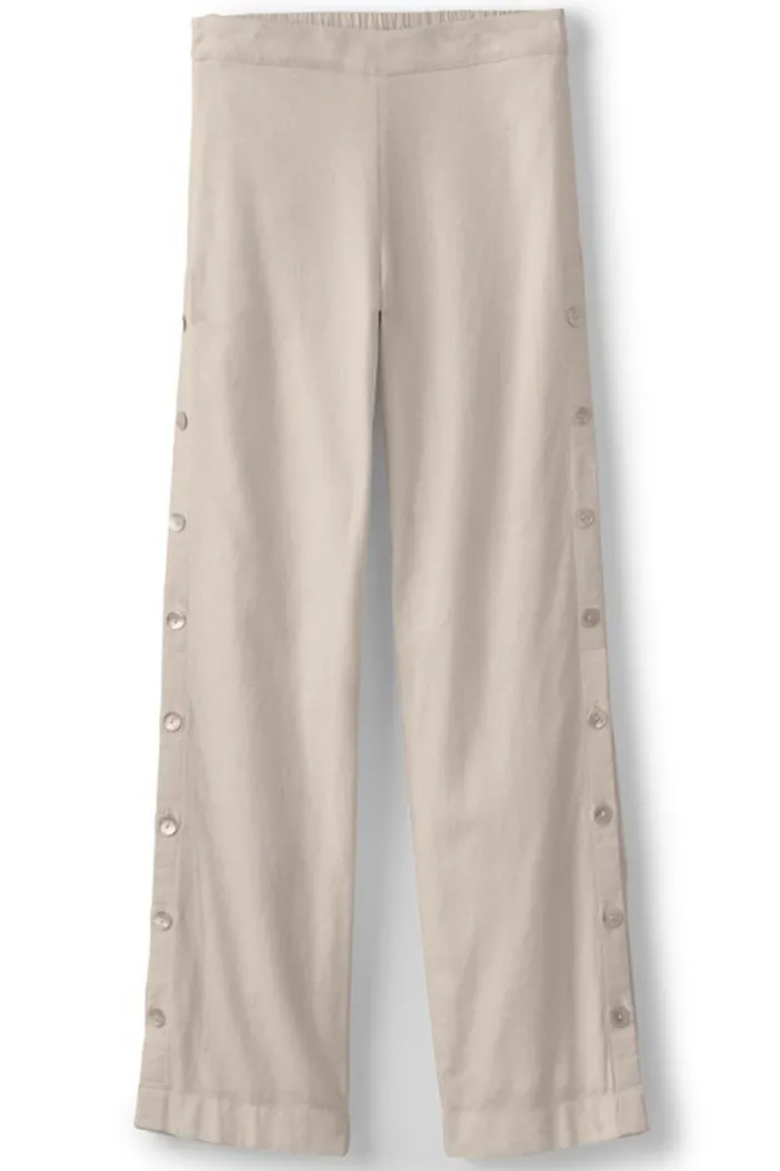 Soft Surroundings Pants|Sonoma Linen Blend Wide Leg Pants