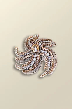 Soft Surroundings Jewelry|Necklaces|Swirl Around Burst Brooch Gold