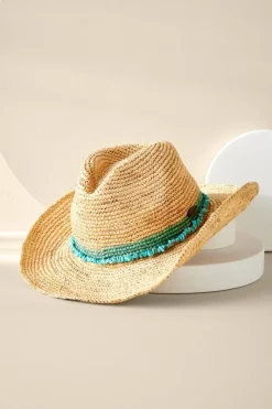 Soft Surroundings Jewelry|Hats|Tahitian Cowboy Hat Turquoise