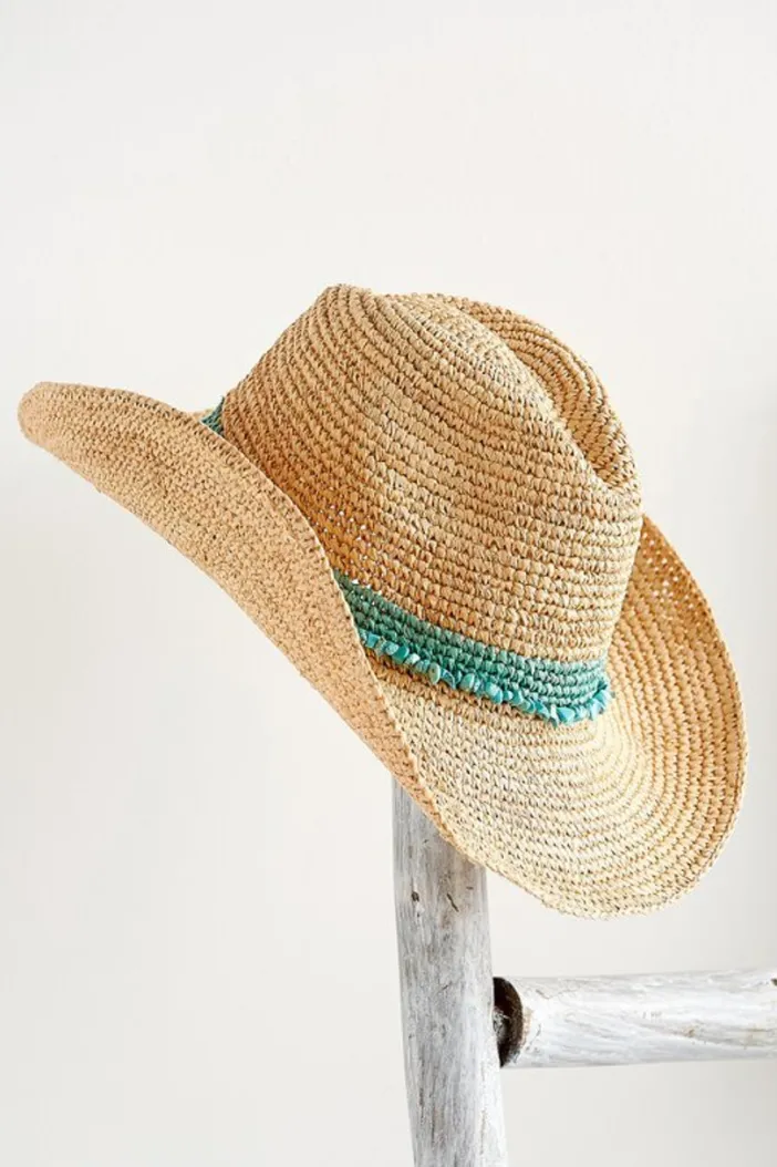 Soft Surroundings Jewelry|Hats|Tahitian Cowboy Hat Turquoise