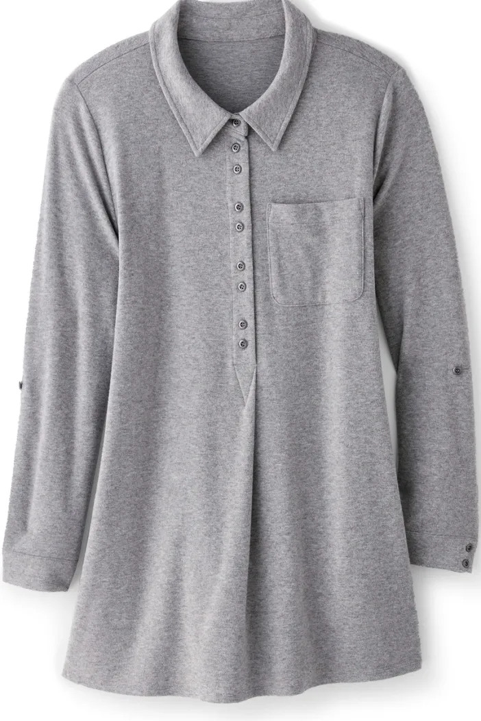Soft Surroundings Tops|Take It Easy Top MediumHeatherGrey