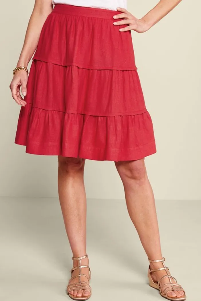Soft Surroundings Skirts|Talisa Linen Blend Skirt