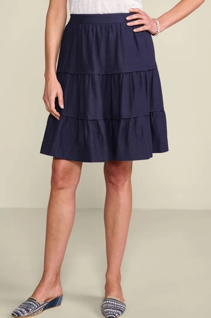 Soft Surroundings Skirts|Talisa Linen Blend Skirt