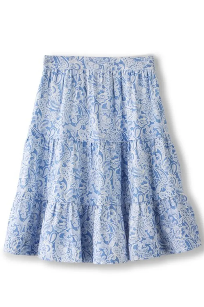 Soft Surroundings Skirts|Talisa Linen Blend Skirt