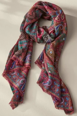 Soft Surroundings Scarves & Wraps|Tamara Paisley Scarf Multi