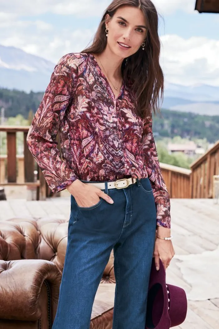 Soft Surroundings Tops|Tasha Top MultiTapestry