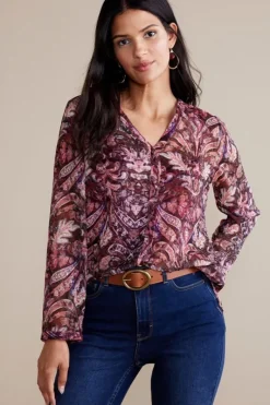 Soft Surroundings Tops|Tasha Top MultiTapestry