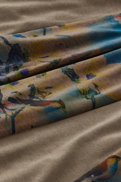 Soft Surroundings Toppers|Tea Gardens Topper Brown/Teal