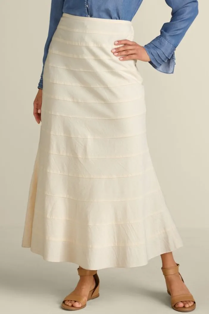Soft Surroundings Skirts|Terah Maxi Skirt AntiqueWhite