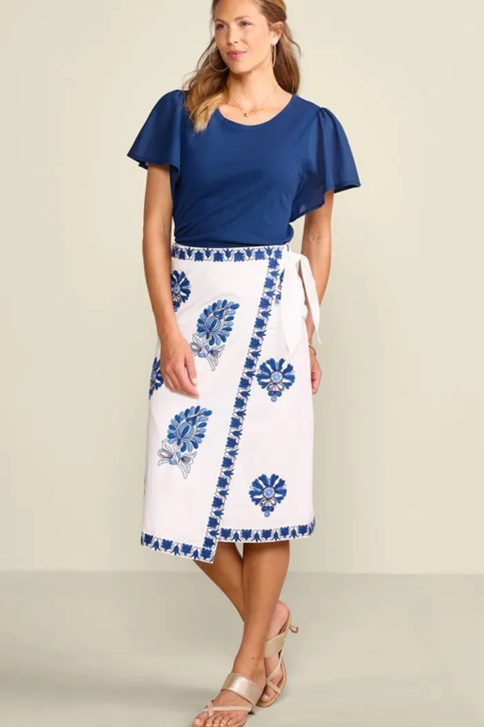 Soft Surroundings Tops|Tessa Tee EstateBlue