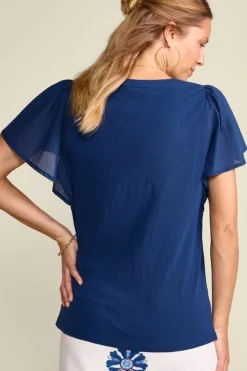 Soft Surroundings Tops|Tessa Tee EstateBlue