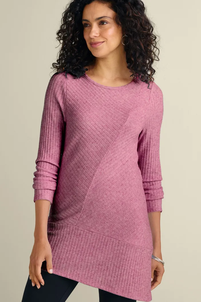 Soft Surroundings Tops|Textured Asymmetrical Tunic