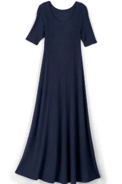 Soft Surroundings Dresses|Textured Short Sleeve Santiago Dress