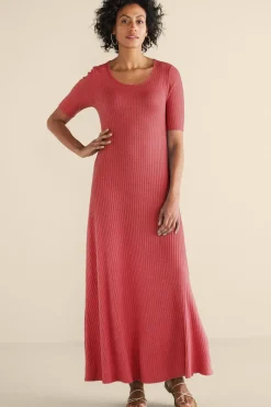 Soft Surroundings Dresses|Textured Short Sleeve Santiago Dress
