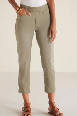 Soft Surroundings Jeans|The Ultimate Denim Pull-On Crop White