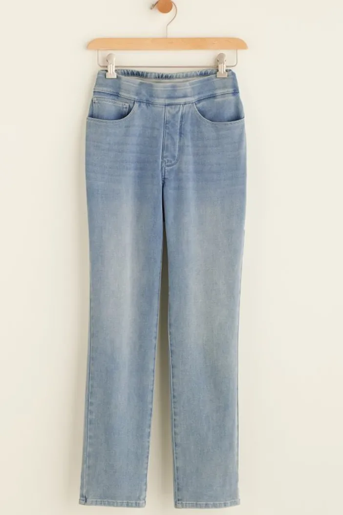 Soft Surroundings Jeans|The Ultimate Denim Pull-On Crop White