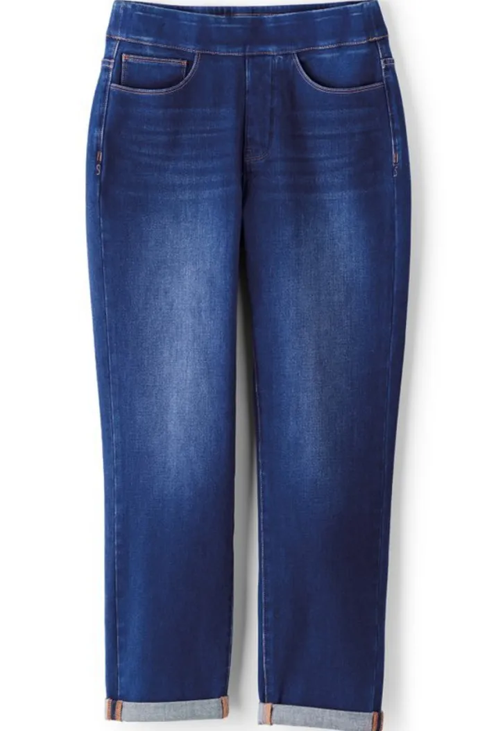Soft Surroundings Jeans|The Ultimate Denim Pull-On Crop White