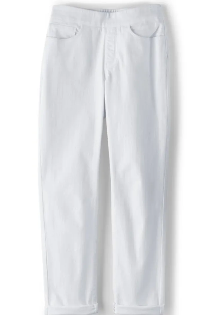 Soft Surroundings Jeans|The Ultimate Denim Pull-On Crop White
