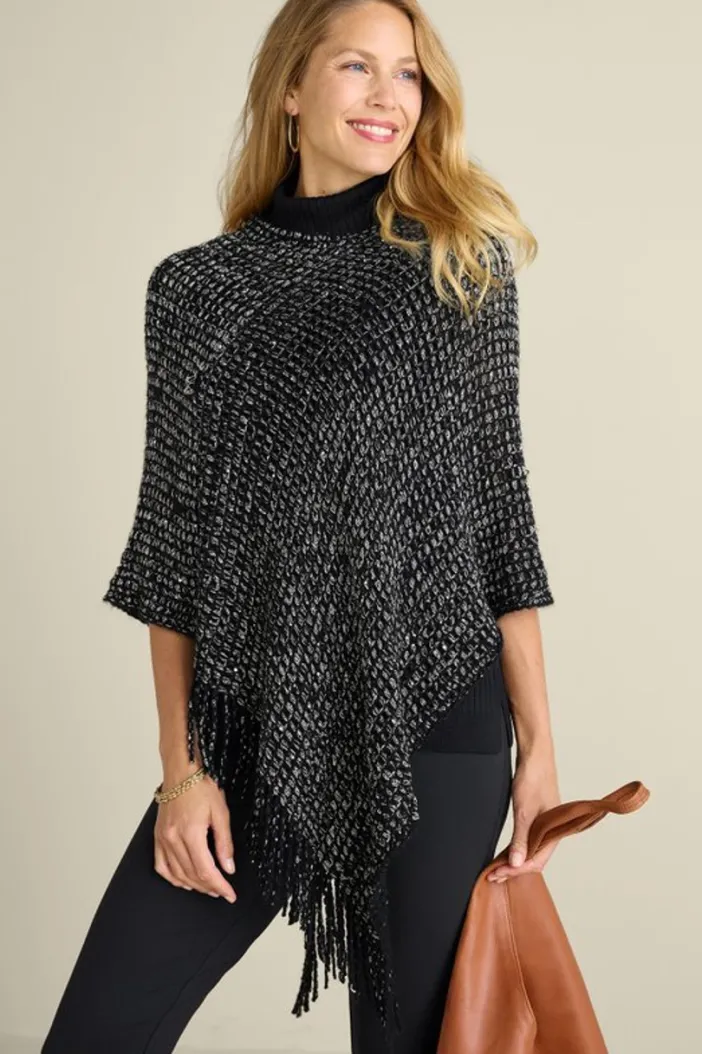 Soft Surroundings Toppers|Jackets & Coats|Touch Of Sparkle Poncho