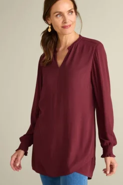 Soft Surroundings Tops|Trista Tunic Cabernet