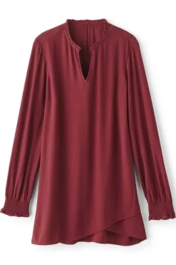 Soft Surroundings Tops|Trista Tunic Cabernet