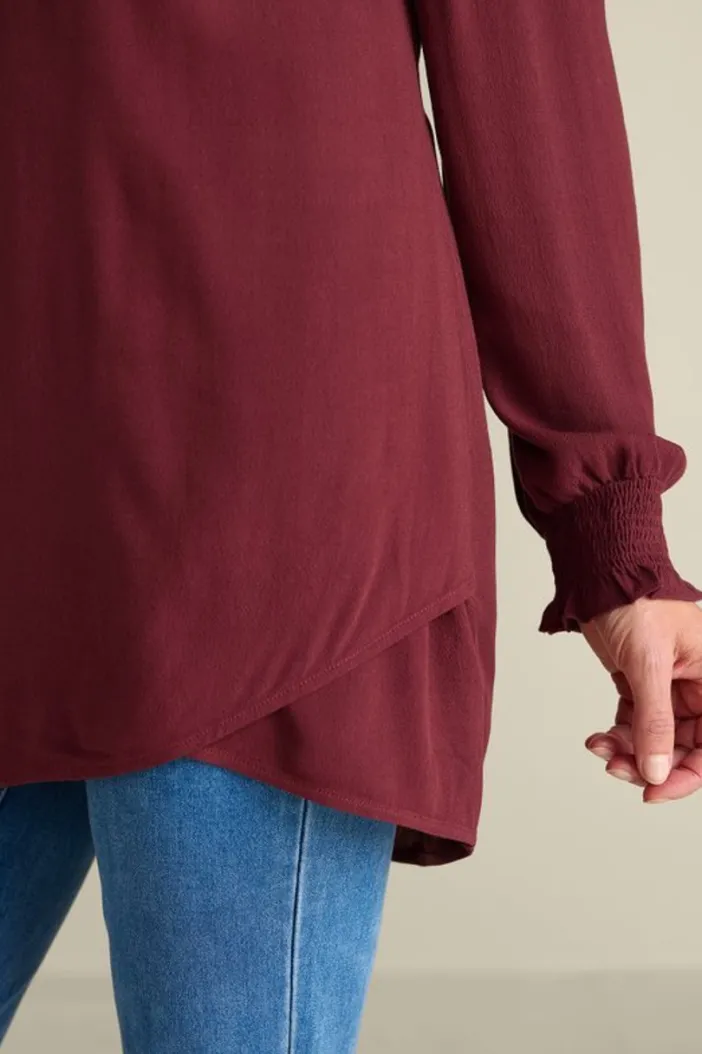 Soft Surroundings Tops|Trista Tunic Cabernet