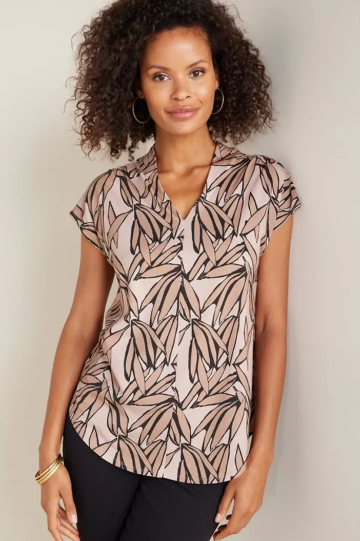 Soft Surroundings Tops|Twilight Luau Printed Tunic