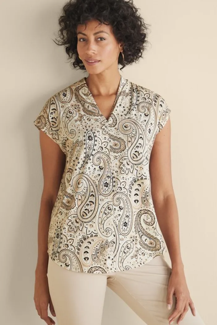 Soft Surroundings Tops|Twilight Luau Printed Tunic