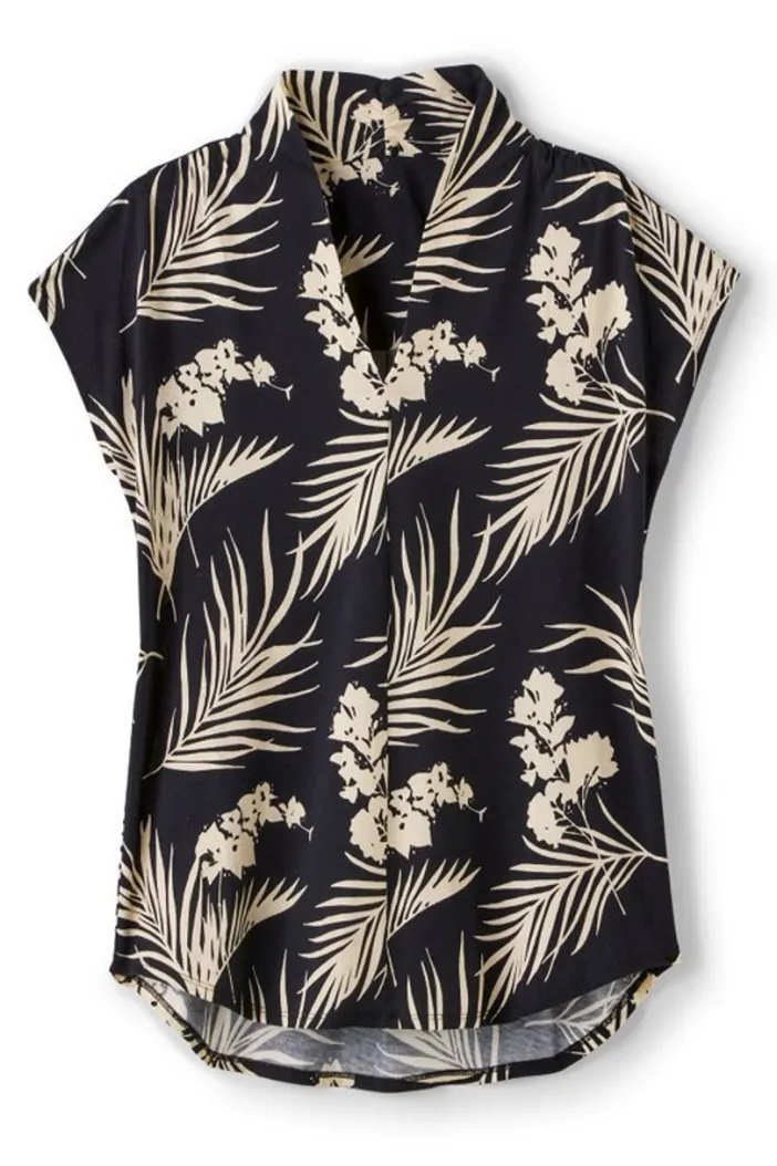 Soft Surroundings Tops|Twilight Luau Printed Tunic