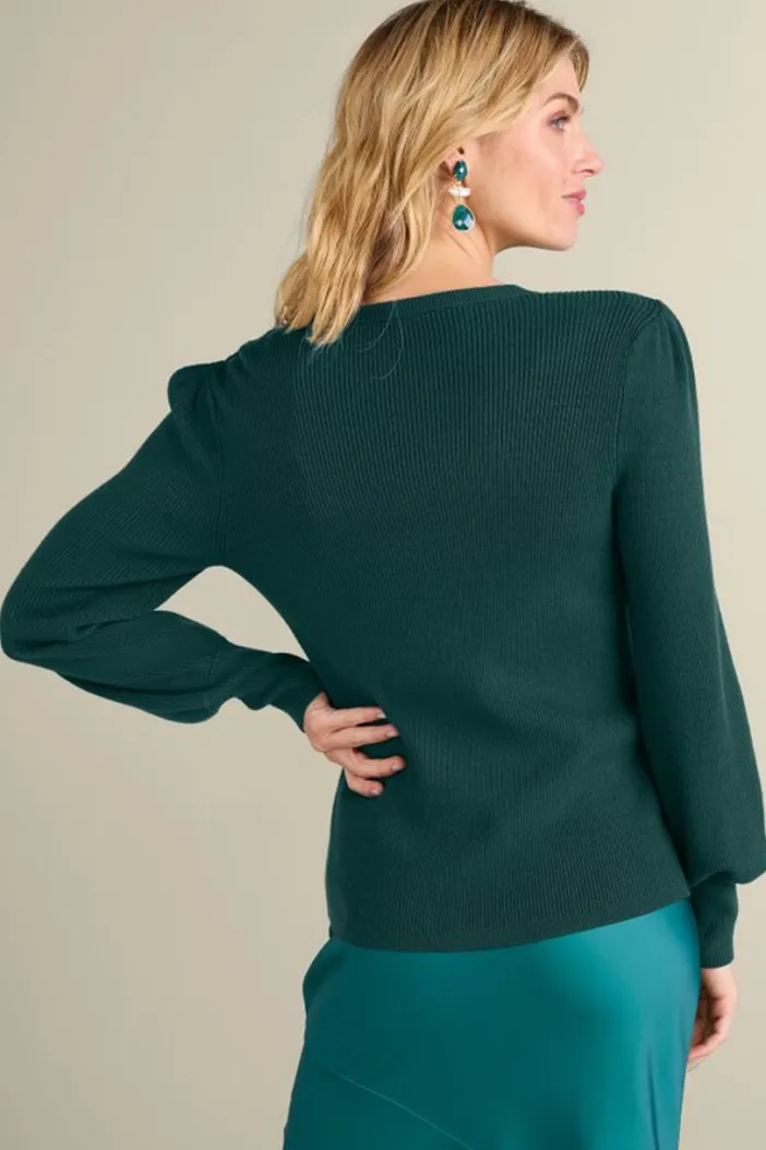 Soft Surroundings Tops|Sweaters & Cardigans|Tyla Button Shoulder Sweater