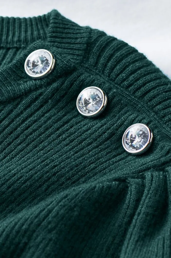 Soft Surroundings Tops|Sweaters & Cardigans|Tyla Button Shoulder Sweater