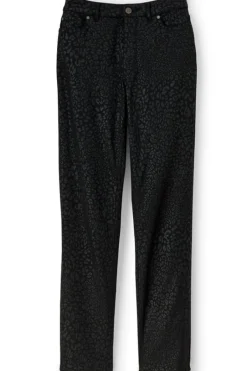 Soft Surroundings Jeans|Ultimate Denim Animal Straight Leg Jeans MetallicAnimal
