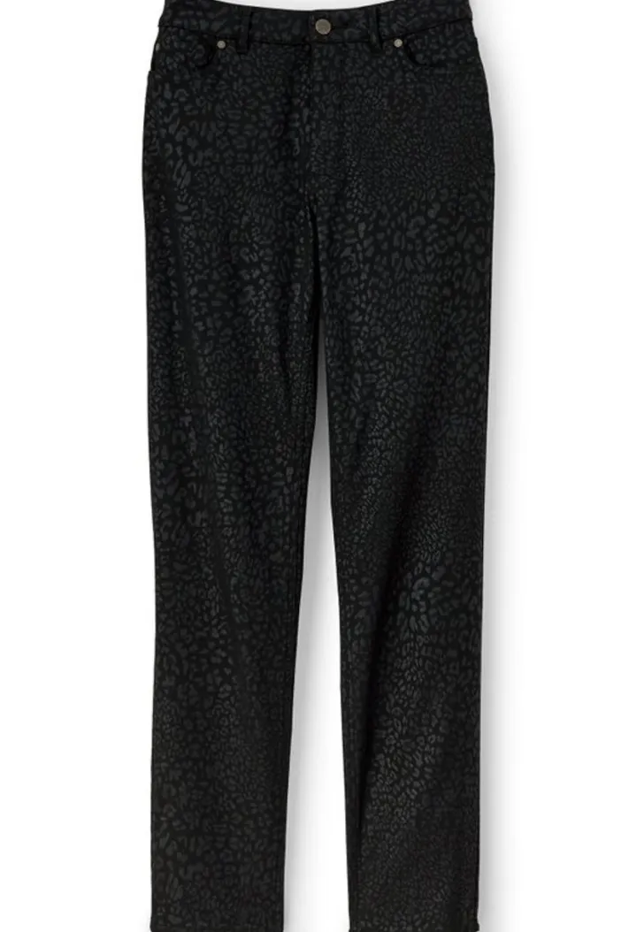 Soft Surroundings Jeans|Ultimate Denim Animal Straight Leg Jeans MetallicAnimal