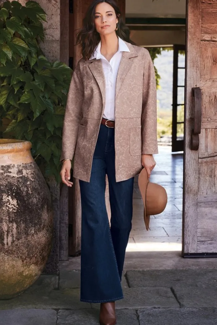 Soft Surroundings Jeans|Ultimate Denim Flare Jeans TidalBlueWash