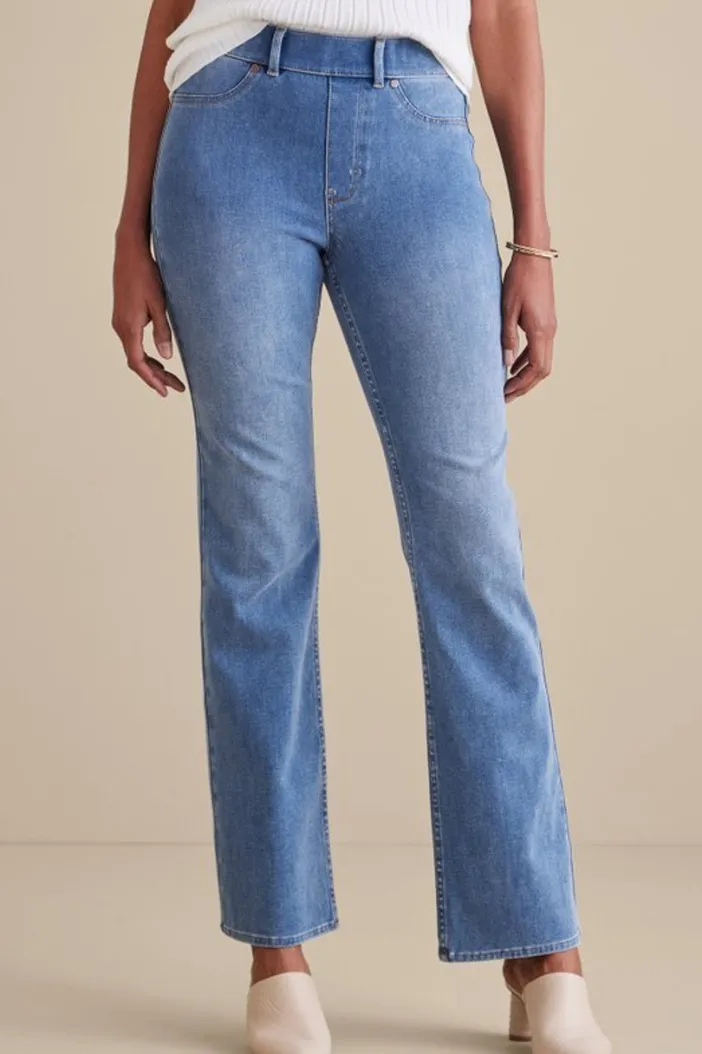 Soft Surroundings Jeans|Ultimate Denim Pull-On Bootcut Jeans