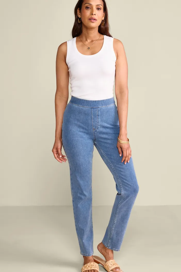 Soft Surroundings Jeans|Ultimate Denim Pull-On Slim Leg Jeans