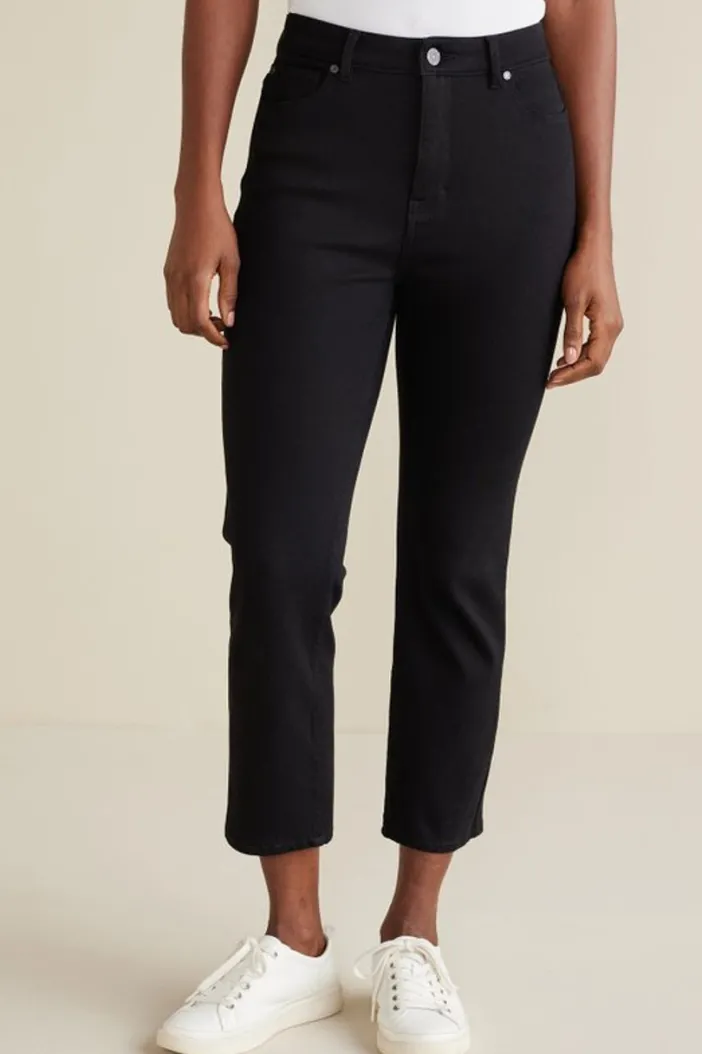 Soft Surroundings Jeans|Ultimate Denim Slim Leg Crop Jeans