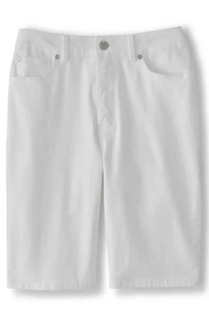 Soft Surroundings Jeans|Pants|Ultimate Denim Slim Leg Shorts TidalBlueWash
