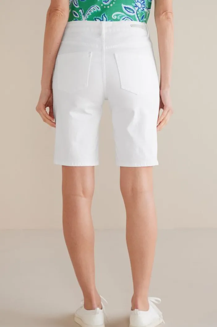 Soft Surroundings Jeans|Pants|Ultimate Denim Slim Leg Shorts TidalBlueWash