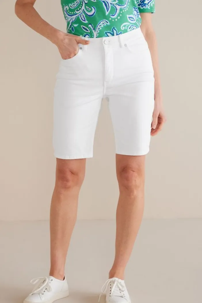 Soft Surroundings Jeans|Pants|Ultimate Denim Slim Leg Shorts TidalBlueWash