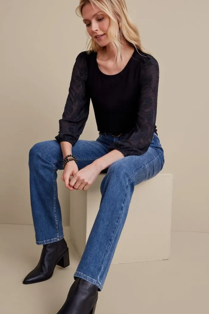 Soft Surroundings Jeans|Ultimate Denim Straight Leg Jeans