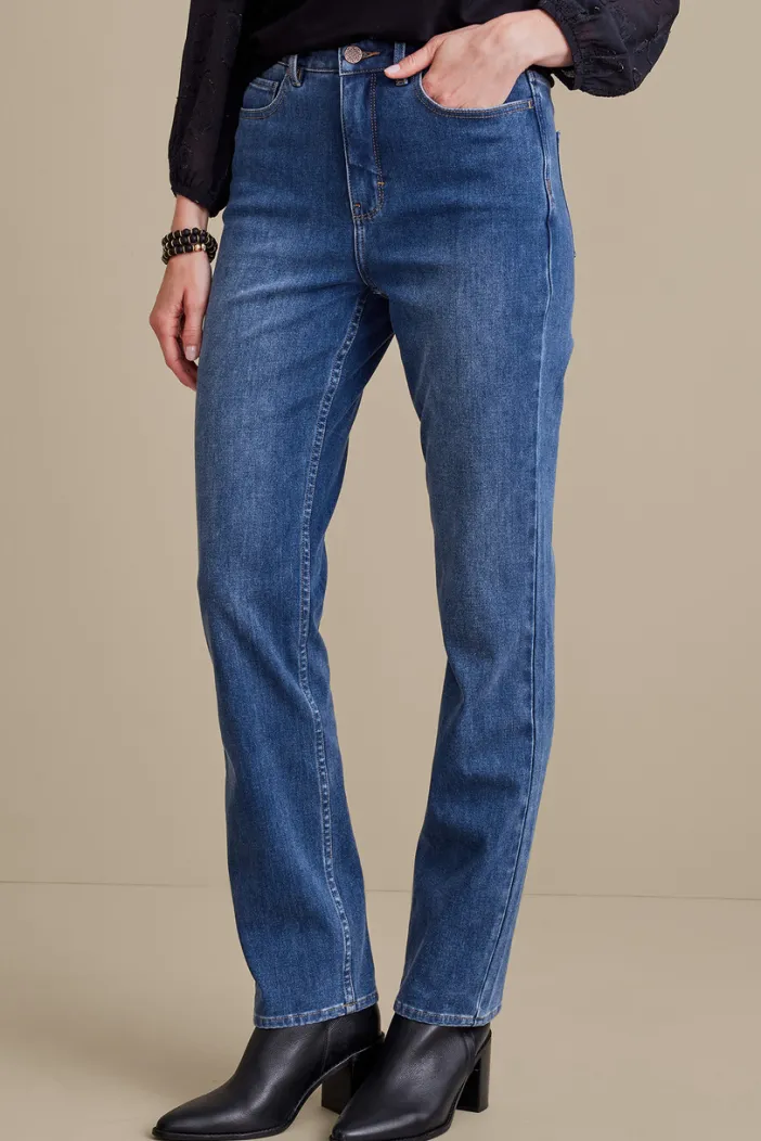 Soft Surroundings Jeans|Ultimate Denim Straight Leg Jeans