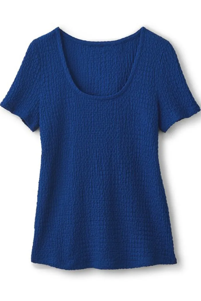 Soft Surroundings Tops|Ursula Knit Tee Sapphire