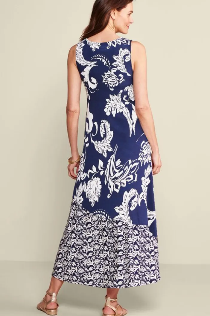 Soft Surroundings Dresses|Vaila Maxi Dress OceanAirScarf/AzoresDi